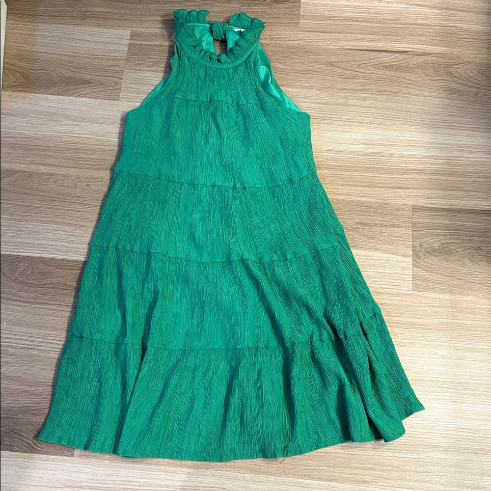 JODIFL Green Sleeveless Dress Medium